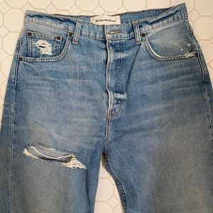Reformation distressed boyfriend jeans